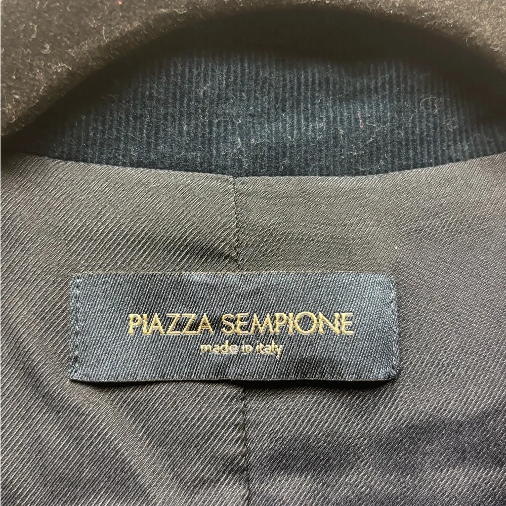 Piazza Sempione Blue Corduroy Double-Breasted Blazer – Size 44 (Made in Italy) - Picture 6 of 15